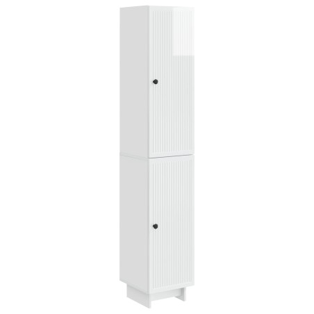Ensemble de Meubles 2 pcs Blanc brillant 34,5 x 33 x 90 cm 620326620326