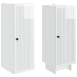 Ensemble de Meubles 2 pcs Blanc brillant 34,5 x 33 x 90 cm 620326620326