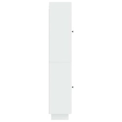 Ensemble de Meubles 2 pcs Blanc brillant 34,5 x 33 x 90 cm 620326620326