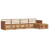 Ensemble de canapés d'extérieur 5 pcs Naturel 620335620335