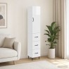 Ensemble de Meubles 2 pcs Blanc brillant 33 x 34,5 x 90 cm 620337620337