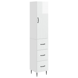 Ensemble de Meubles 2 pcs Blanc brillant 33 x 34,5 x 90 cm 620337620337