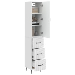 Ensemble de Meubles 2 pcs Blanc brillant 33 x 34,5 x 90 cm 620337620337