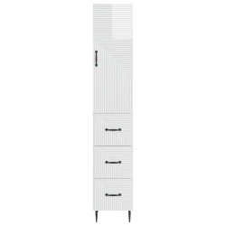 Ensemble de Meubles 2 pcs Blanc brillant 33 x 34,5 x 90 cm 620337620337