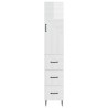 Ensemble de Meubles 2 pcs Blanc brillant 33 x 34,5 x 90 cm 620337620337