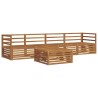 Ensemble de canapés d'extérieur 5 pcs Naturel 620344620344