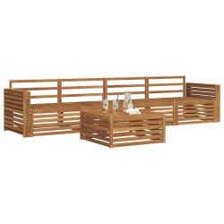 Ensemble de canapés d'extérieur 5 pcs Naturel 620347620347