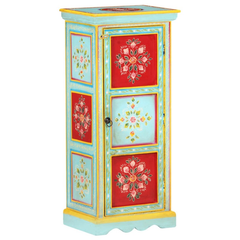 Buffet peint à la main 40x30x90 cm Bois de manguier solide 620351620351