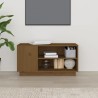 Meuble TV Marron miel 80x35x40,5 cm Bois de pin massif 620355620355