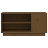 Meuble TV Marron miel 80x35x40,5 cm Bois de pin massif 620355620355