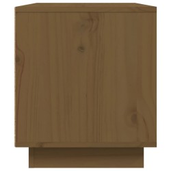 Meuble TV Marron miel 80x35x40,5 cm Bois de pin massif 620355620355