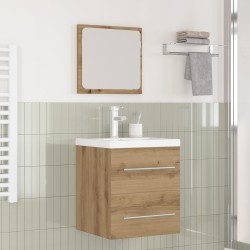 Ensemble de mobilier de salle de bain 2 pc Chêne artisanal 620366620366