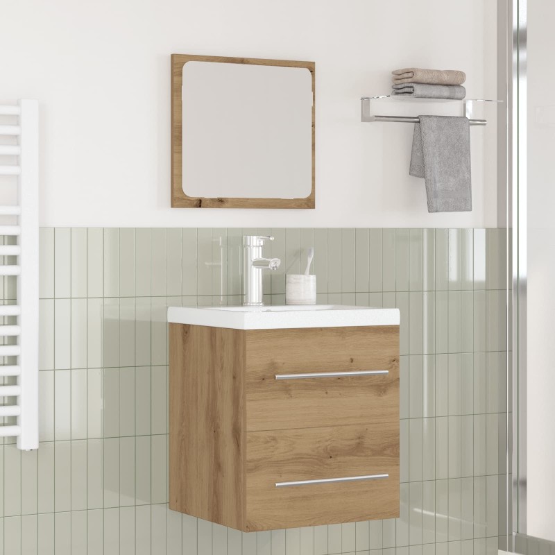 Ensemble de mobilier de salle de bain 2 pc Chêne artisanal 620366620366