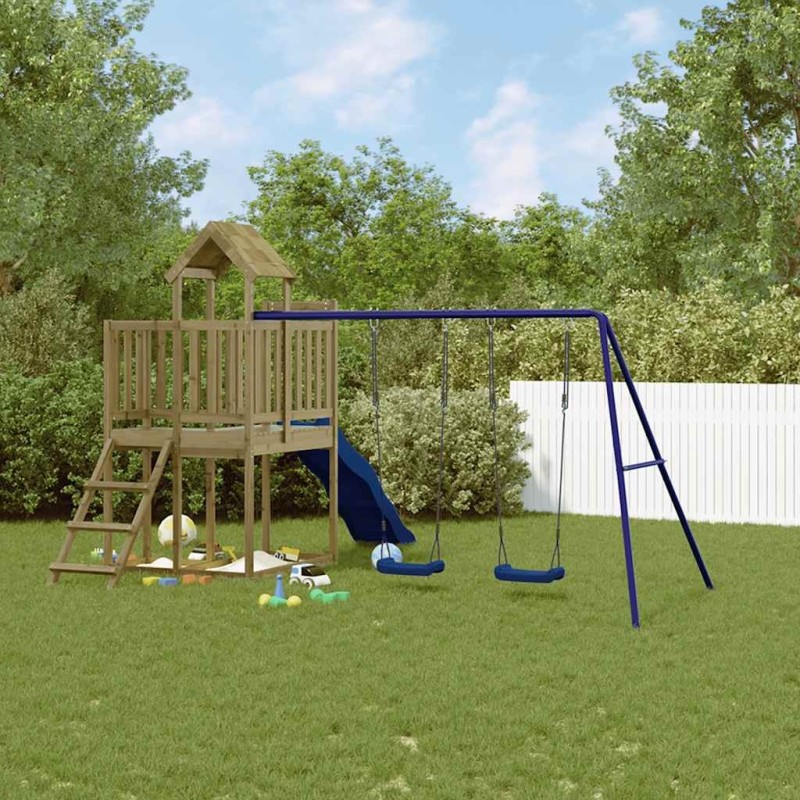Aire de jeux d'extérieur bois de pin imprégné 620370620370