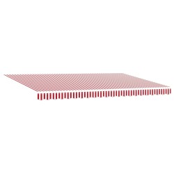 Auvent rétractable Rouge et Blanc 500 × 350 cm 620374620374