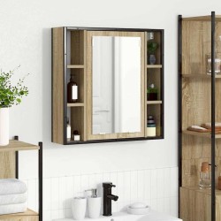 Armoire Miroir Chêne Sonoma 60 x 16 x 60 cm Bois d'ingénierie 620376620376