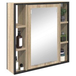 Armoire Miroir Chêne Sonoma 60 x 16 x 60 cm Bois d'ingénierie 620376620376