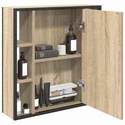 Armoire Miroir Chêne Sonoma 60 x 16 x 60 cm Bois d'ingénierie 620376620376
