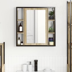 Armoire Miroir Chêne Sonoma 60 x 16 x 60 cm Bois d'ingénierie 620376620376