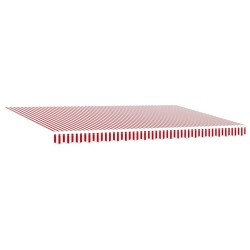 Auvent rétractable Rouge et Blanc 500 × 350 cm 620377620377