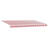 Auvent rétractable Rouge et Blanc 500 × 350 cm 620377620377
