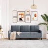 Canapé à 3 places Gris foncé 180 cm Velours 620386620386
