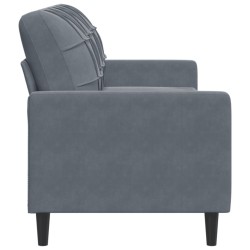 Canapé à 3 places Gris foncé 180 cm Velours 620386620386
