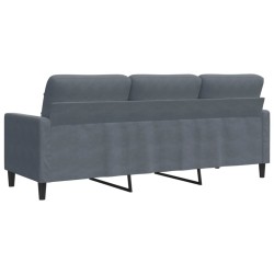 Canapé à 3 places Gris foncé 180 cm Velours 620386620386