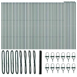 Fixation au sol hexagonale 100 x 1,6 m Acier recouvert de PVC 620389620389