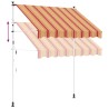 Auvent rétractable manuel Multicolore 150 x 115 x 300 cm 620396620396