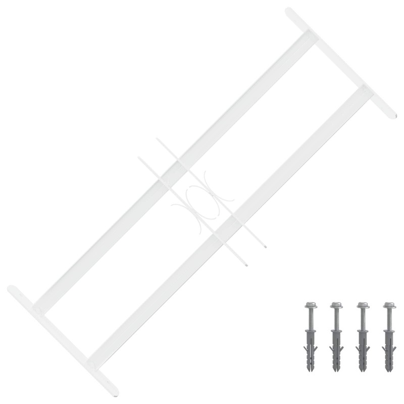 Grille de sécurité pour fenêtres avec 2 barres transversales 620412620412
