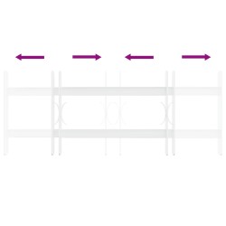 Grille de sécurité pour fenêtres avec 2 barres transversales 620412620412
