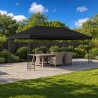 Gazebo avec murs latéraux 6 x 3 m Noir Polyester et Acier 190 620415620415