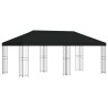 Gazebo avec murs latéraux 6 x 3 m Noir Polyester et Acier 190 620415620415
