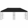 Gazebo avec murs latéraux 6 x 3 m Noir Polyester et Acier 190 620415620415