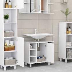 Armoire de salle de bain Blanc 60x32x53,5 cm Bois d'ingénierie 620420620420