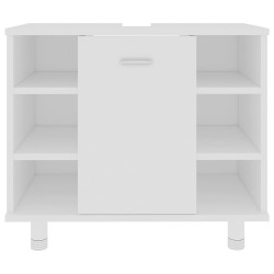 Armoire de salle de bain Blanc 60x32x53,5 cm Bois d'ingénierie 620420620420