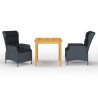 Ensemble à manger de jardin 3 pcs Gris foncé 620443620443