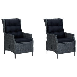 Ensemble à manger de jardin 3 pcs Gris foncé 620443620443