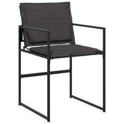 Ensemble à manger de jardin avec coussins 9 pcs noir textilène 620445620445