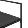 Ensemble à manger de jardin avec coussins 9 pcs noir textilène 620445620445
