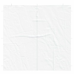 Mur de tente de fête 2 pcs Blanc 200 x 195 cm PE et acier 620453620453