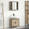 Ensemble de mobilier de salle de bain avec étagère 2 pcs Marron 620462620462
