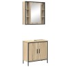 Ensemble de mobilier de salle de bain avec étagère 2 pcs Marron 620462620462