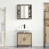 Ensemble de mobilier de salle de bain avec étagère 2 pcs Marron 620462620462