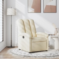 Fauteuil inclinable en tissu crème 620466620466