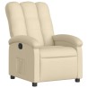 Fauteuil inclinable en tissu crème 620466620466