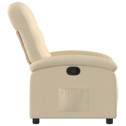 Fauteuil inclinable en tissu crème 620466620466