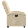 Fauteuil inclinable en tissu crème 620466620466