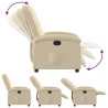 Fauteuil inclinable en tissu crème 620466620466